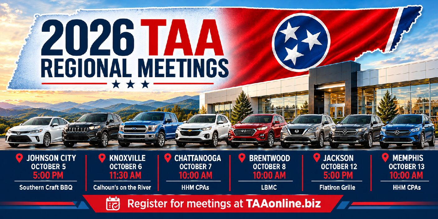TAA Regional Meetings begin Monday, October 5th.    Register Now!